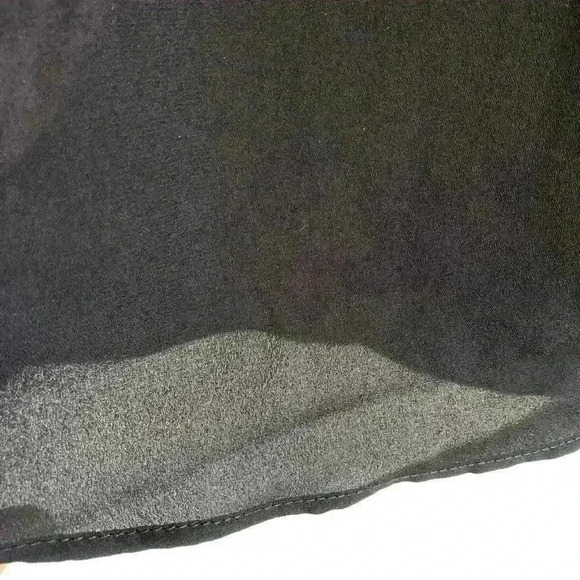 Grace Sheer Navy Blue Long Sleeve Tunic Top Size L - Picture 7 of 7